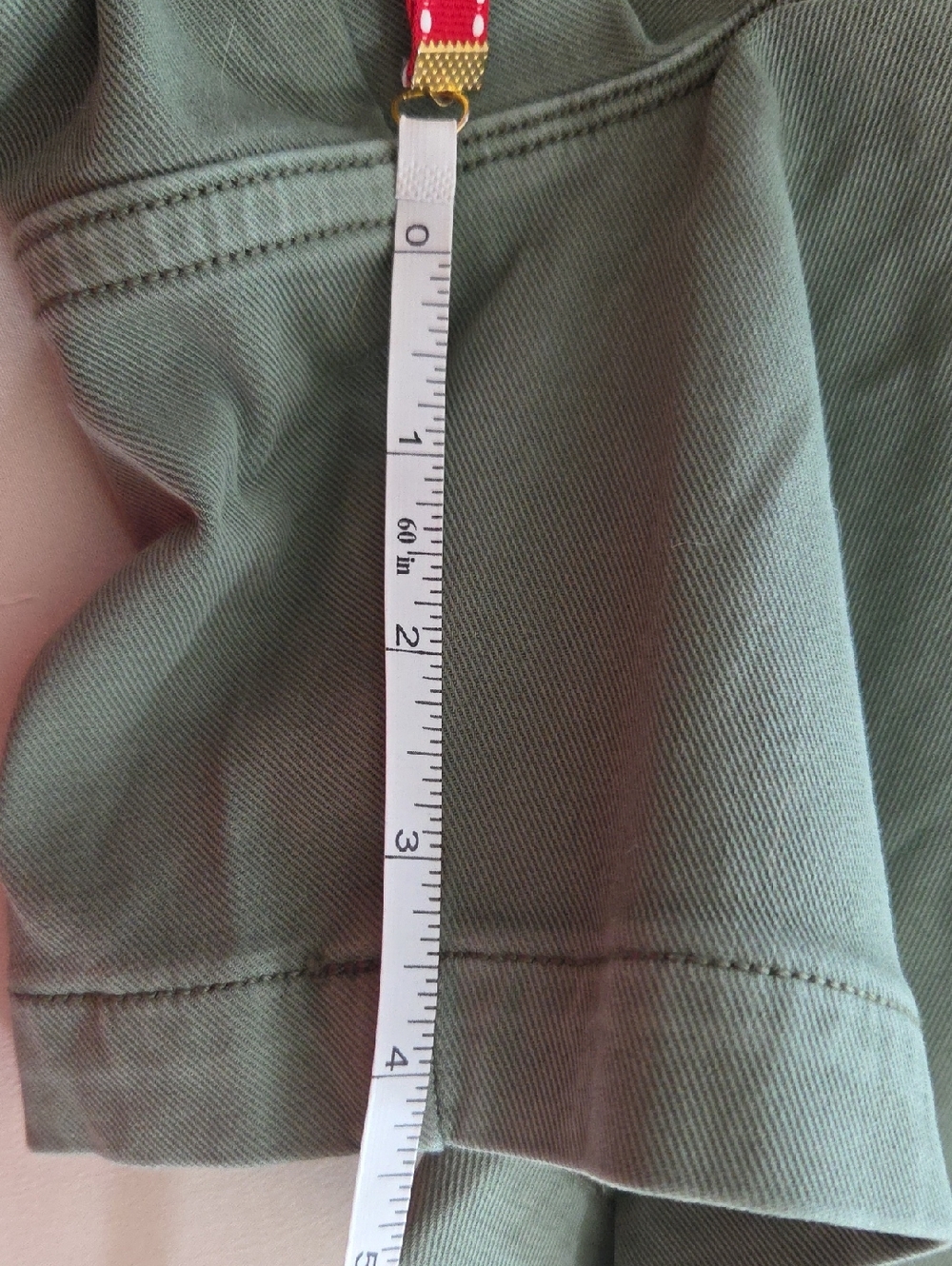 Spanx Women's Olive Green Stretch Utility Shorts - Picture 4 of 4